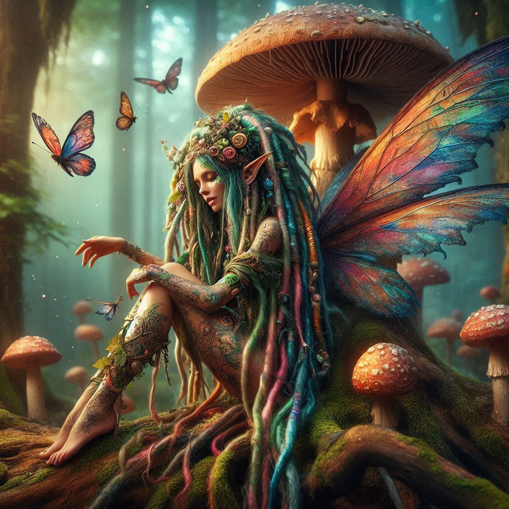 Fairy with dreadlocks