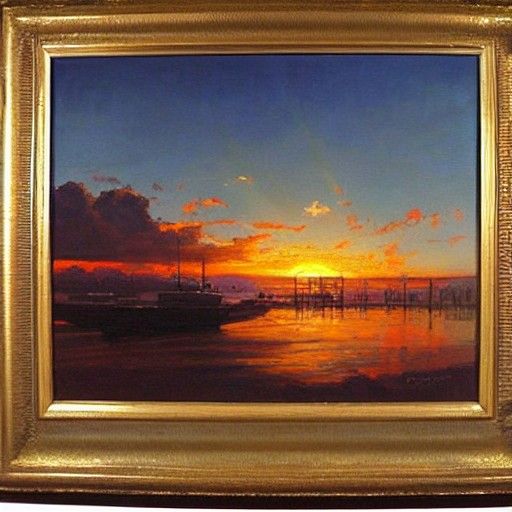 Sunrise over world oil painting by James Gurney oil painting...
