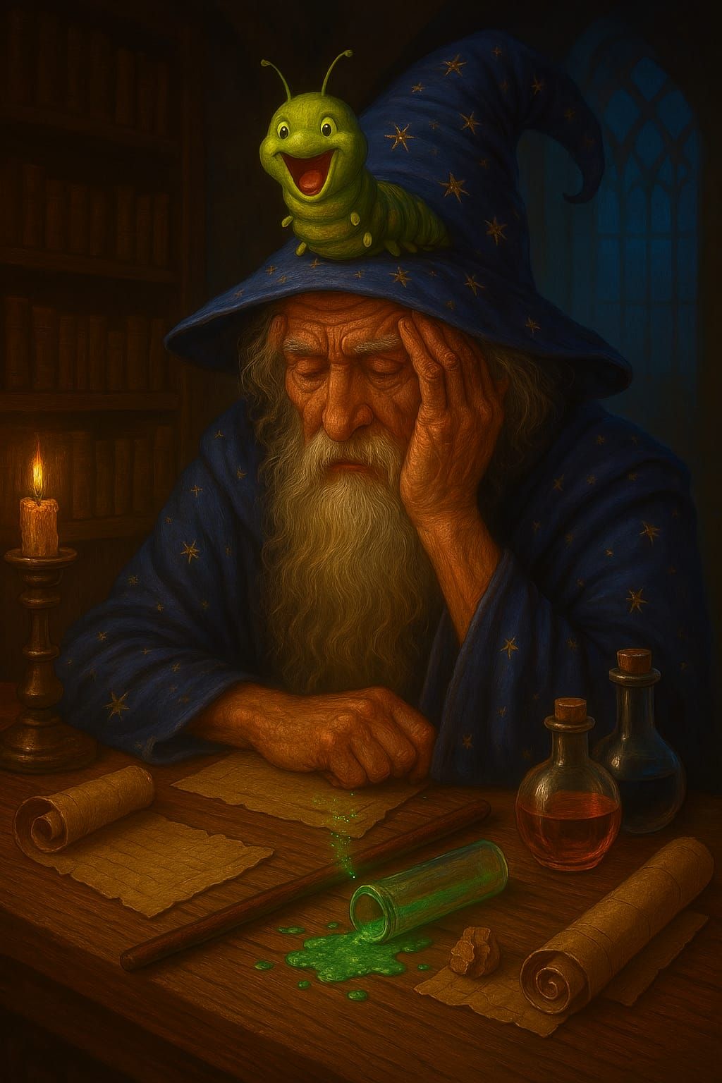 the Wizard and the caterpillar