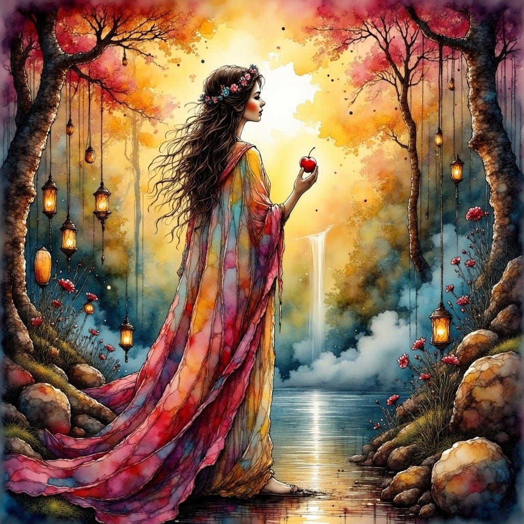 Ethereal Mystic Ascends Stairway to Heaven