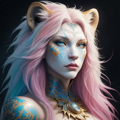 lion girl - AI Generated Artwork - NightCafe Creator