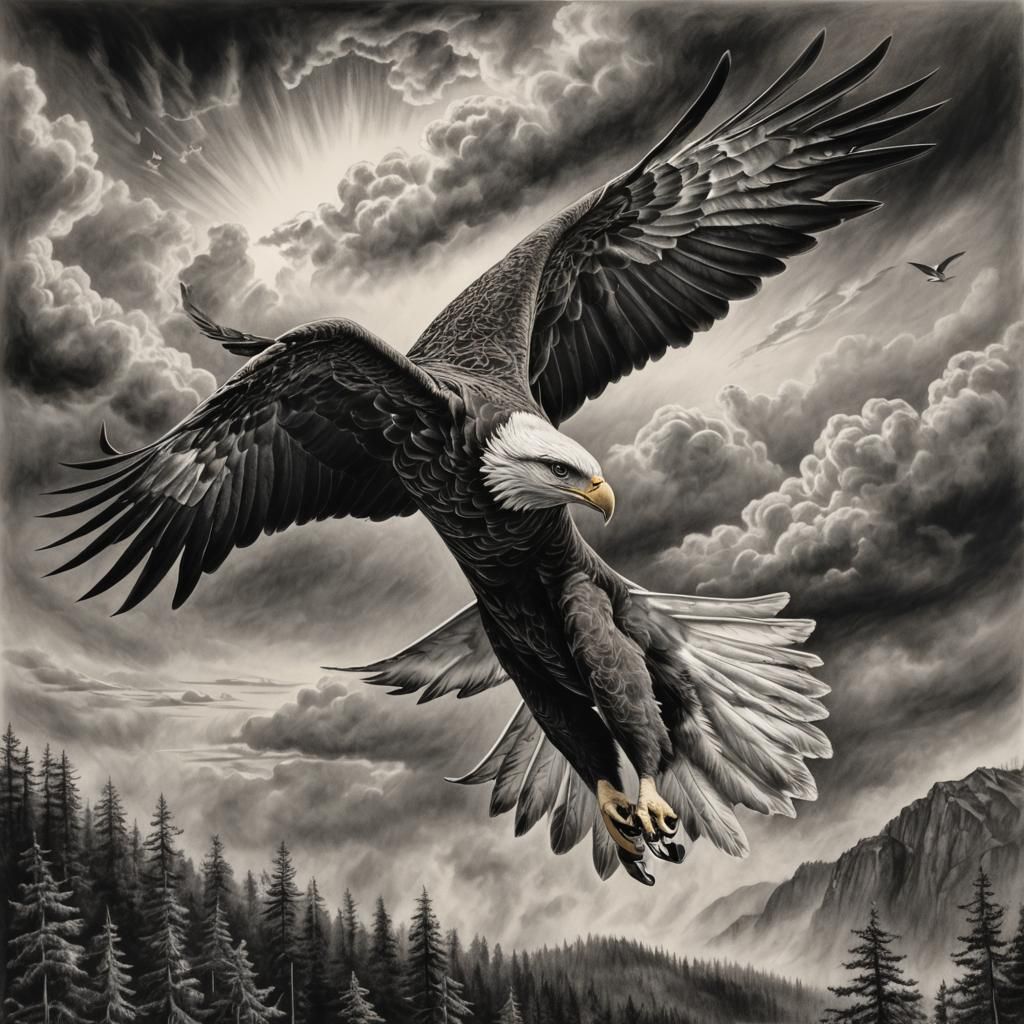 Eagle on the hunt