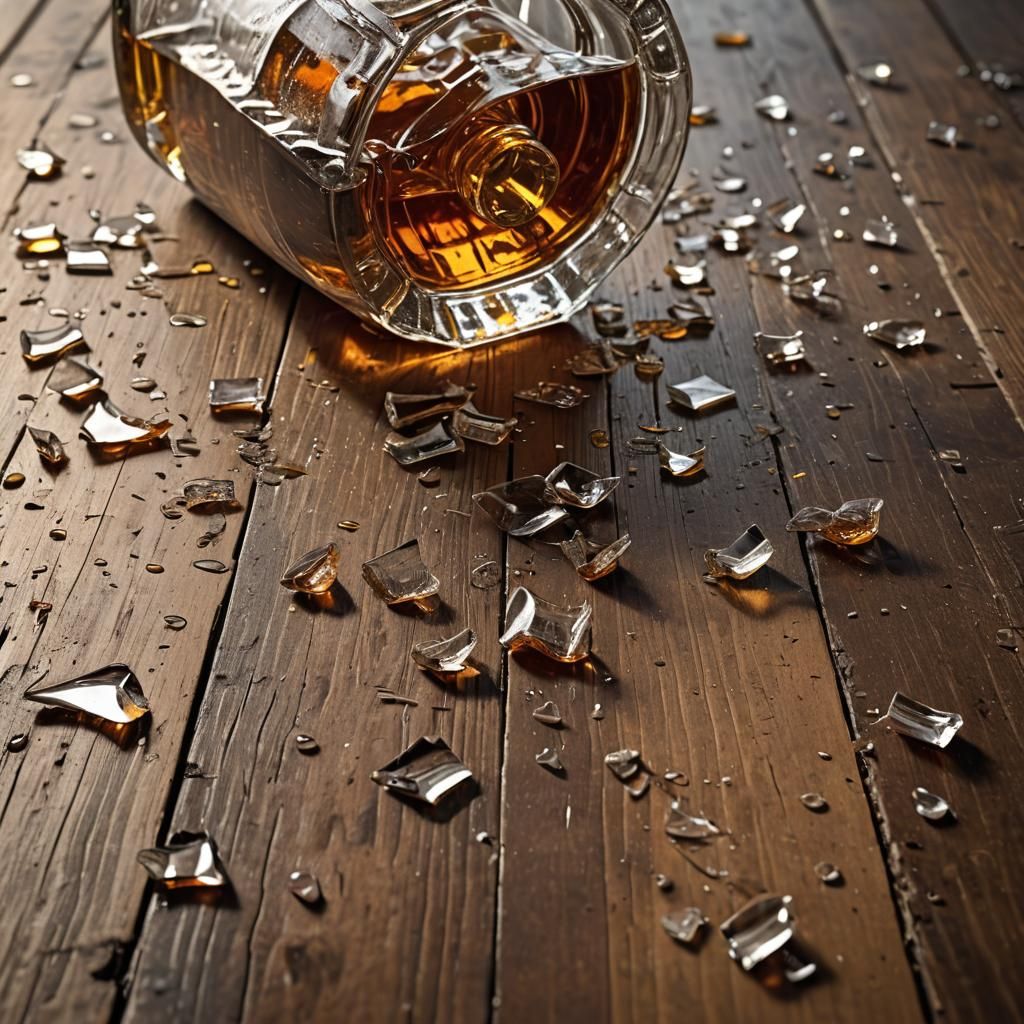 broken and shattered