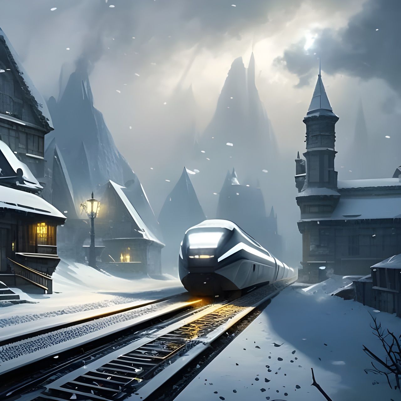 Medieval hydrogen train   by @Catloff