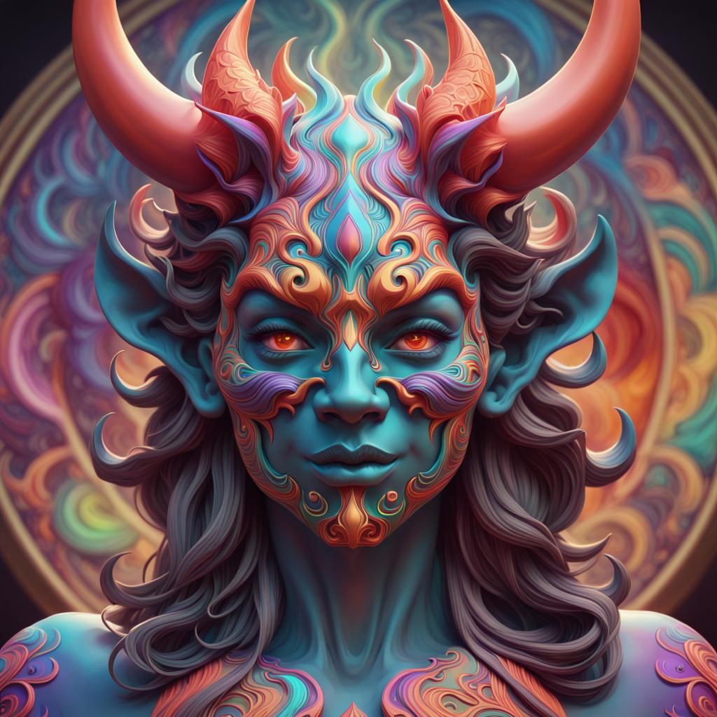 Devil woman - AI Generated Artwork - NightCafe Creator