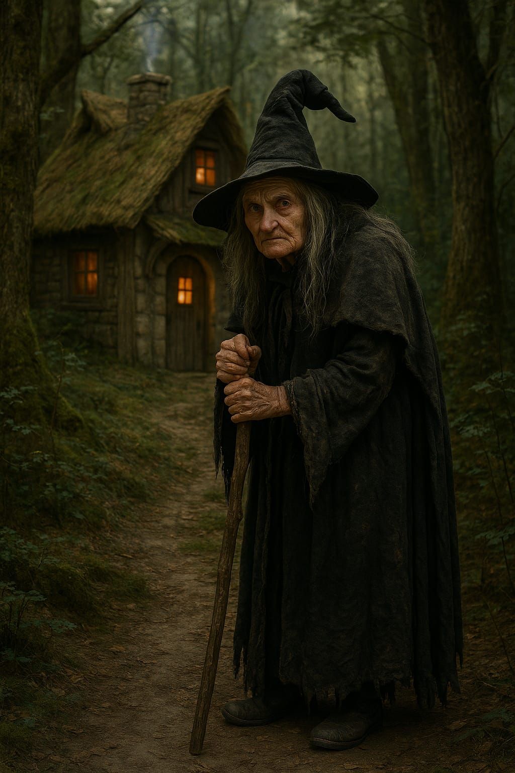 Old Witch In The Forest