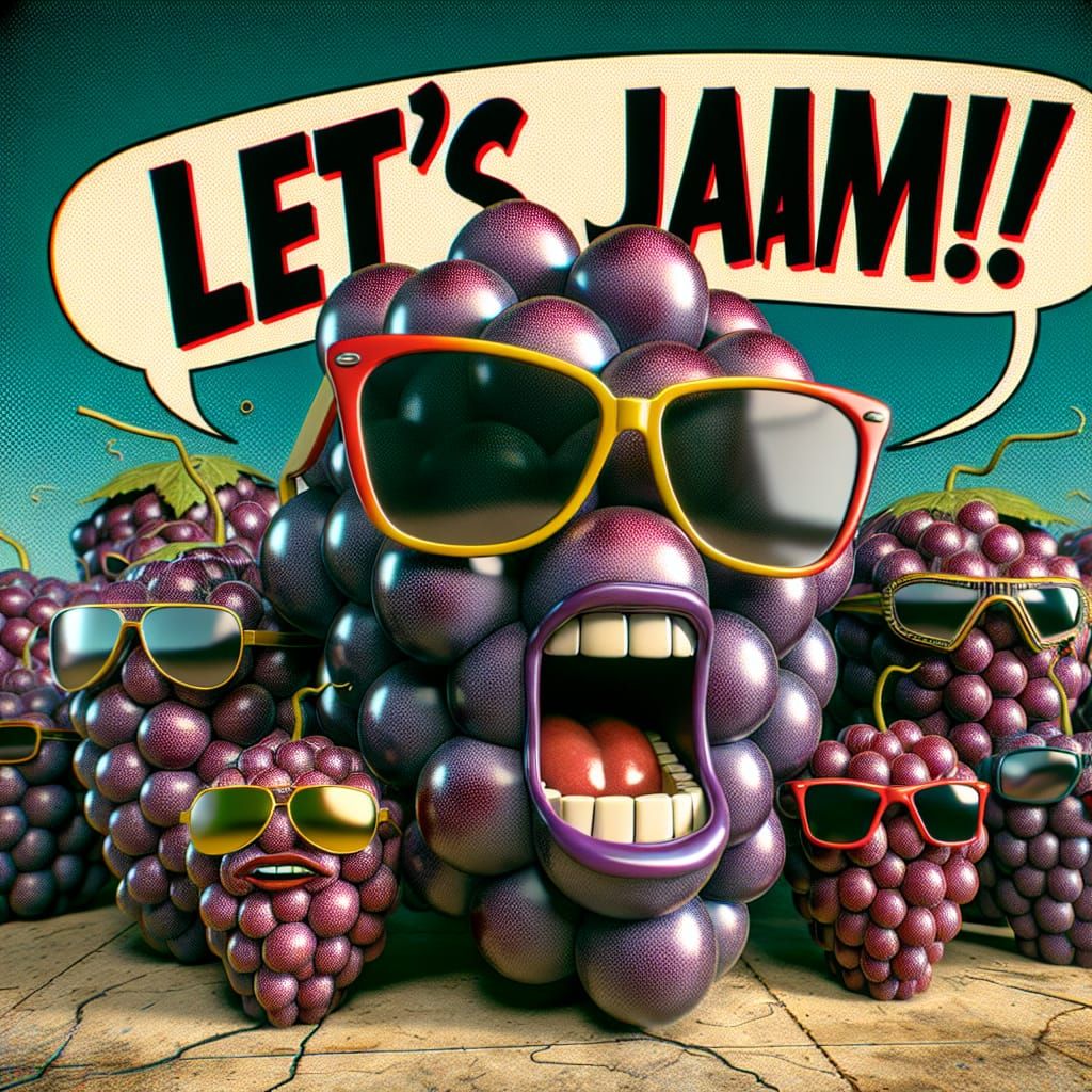 The Rockin’ Grapes  by @Zorro