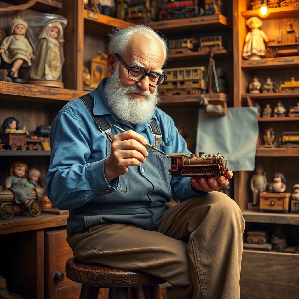 a toy maker/painter! :)  by @kaitlyn