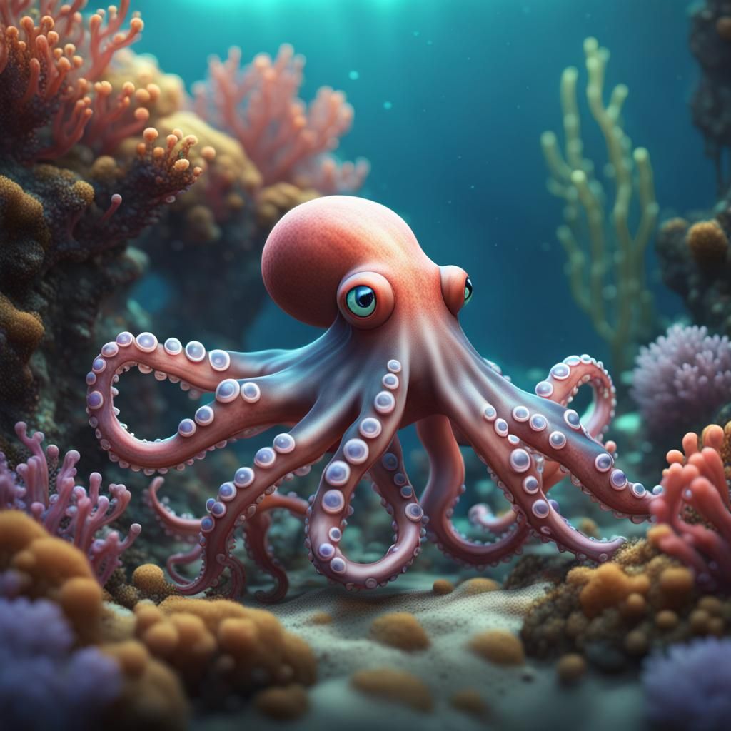 Little tentacles   by @Squirrel queen 