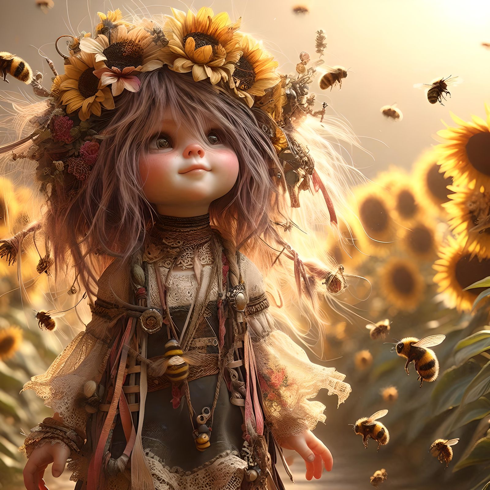 Sunshine and bumblebees