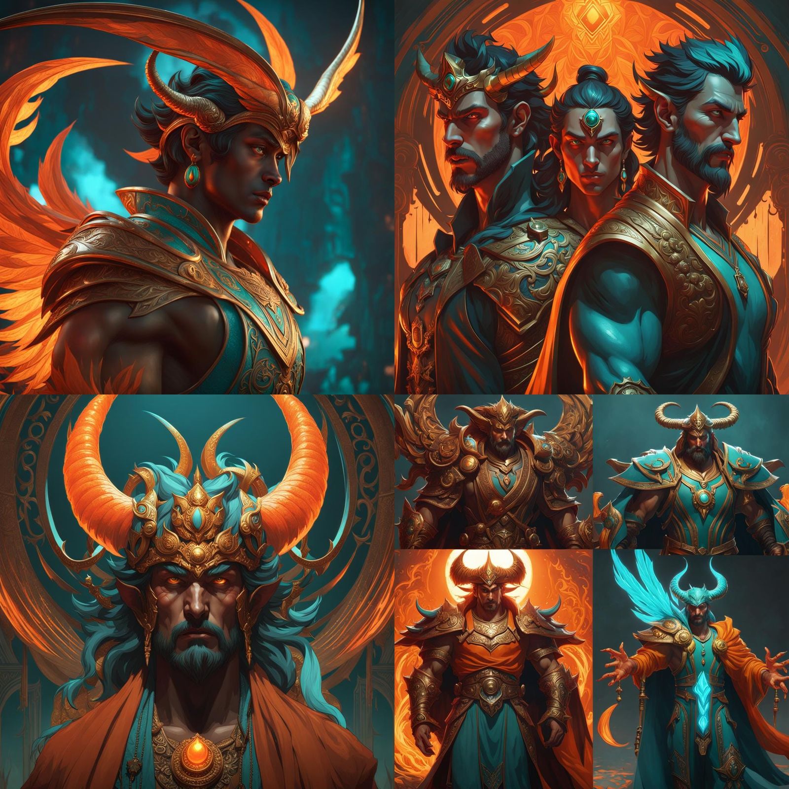 male demons - AI Generated Artwork - NightCafe Creator