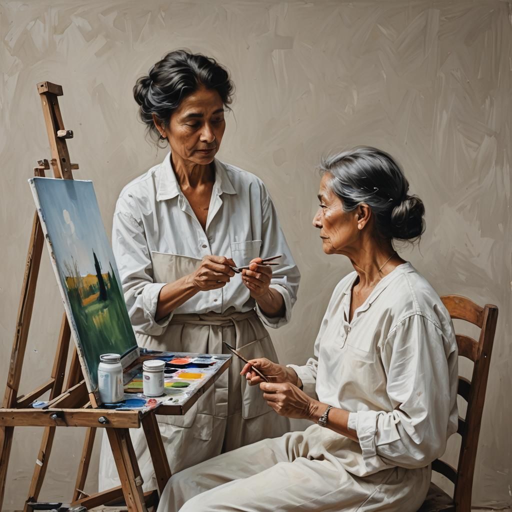 Life is a Blank Canvas. AI Generated Artwork NightCafe Creator