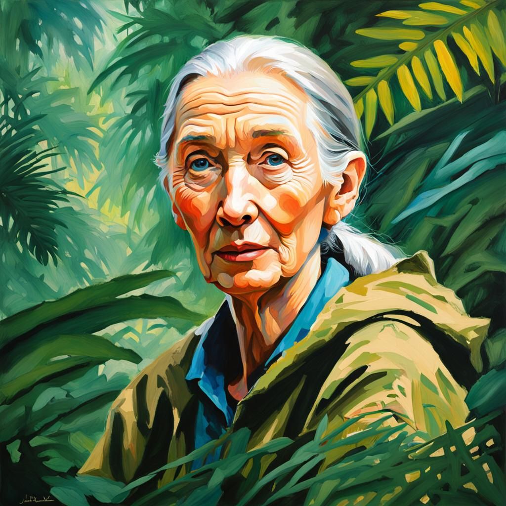Dr. Jane Goodall went into the forests of Tanzania to study wild chimpanzees in the 1960s. She is now an activist  by @wild8flower
