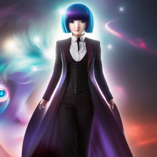 The galaxy is in her hands, Tokyo ghoul, body and face portr...