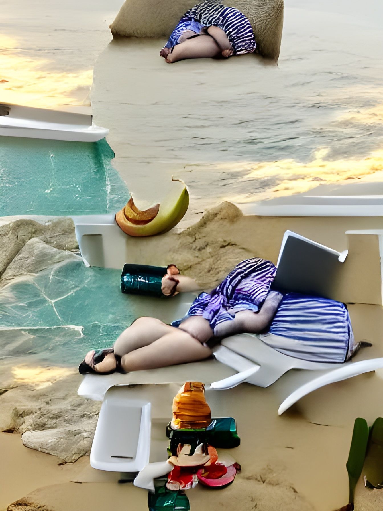 The personification of a person on vacation. - AI Generated Artwork -  NightCafe Creator