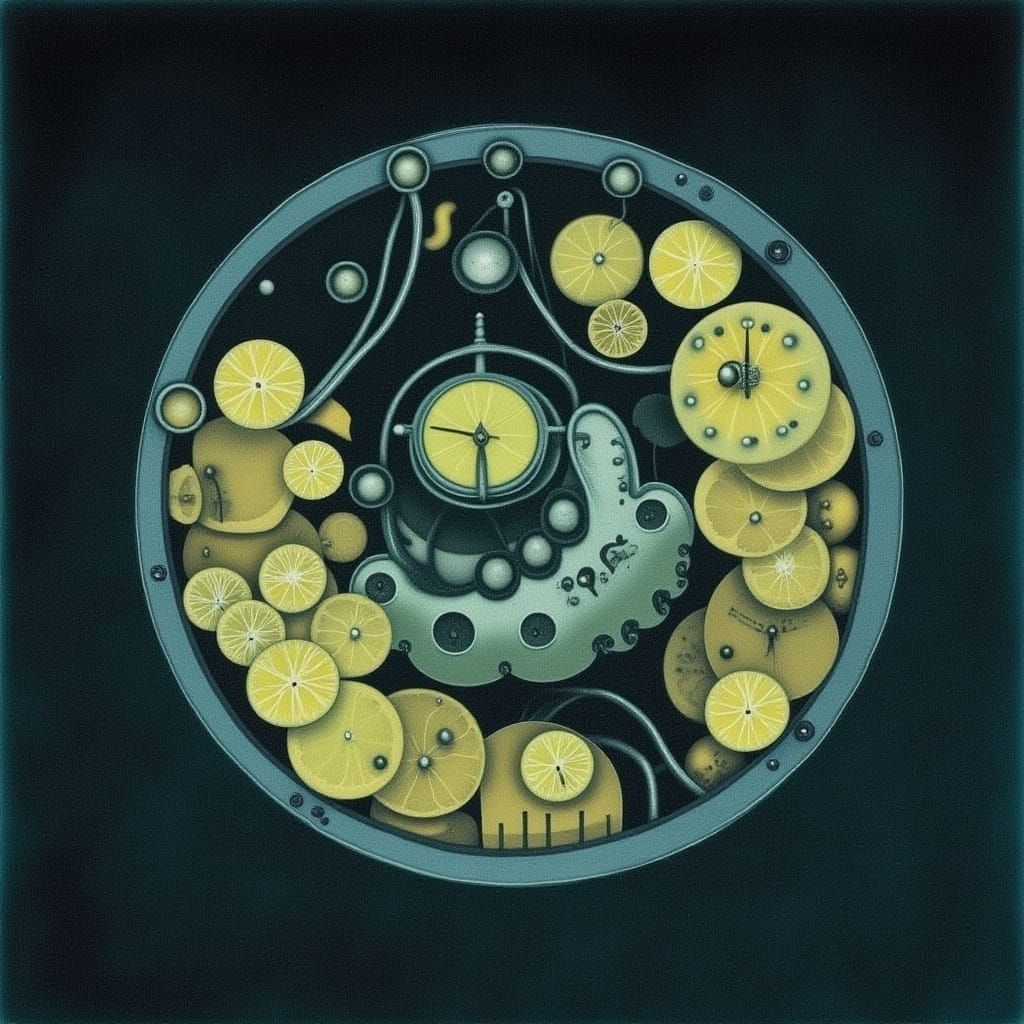  <lora:NIGHTMARE ENGINE V2:1.0> Lemon Clock