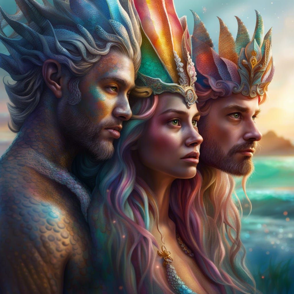 Mer People - AI Generated Artwork - NightCafe Creator