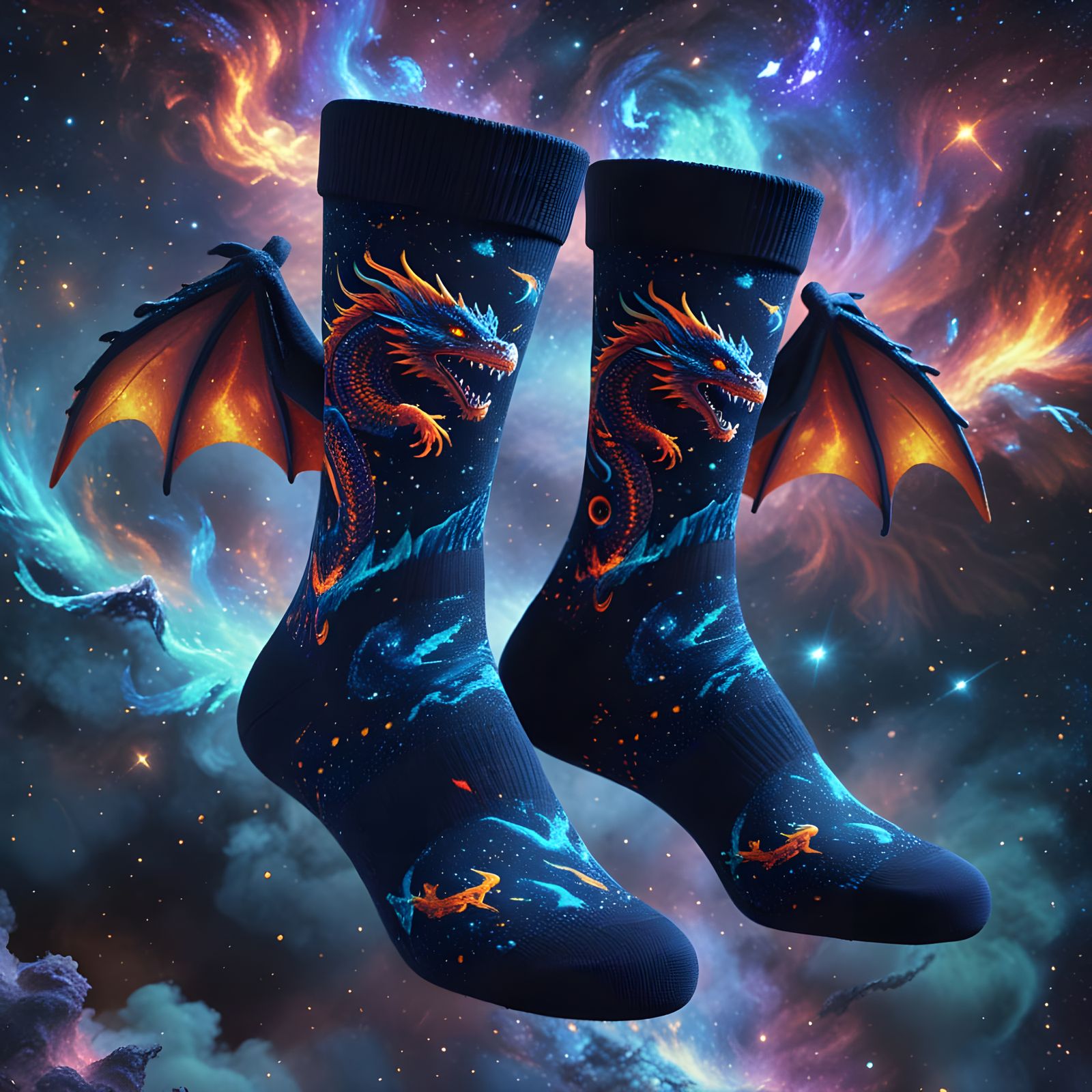Dragon Socks  by @Heleanna