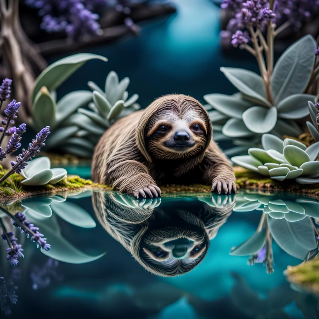 My Non-Submitted Daily Challenge Entry #228: Sloths - AI Generated ...