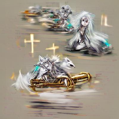 Silver Chariot Requiem - AI Generated Artwork - NightCafe Creator
