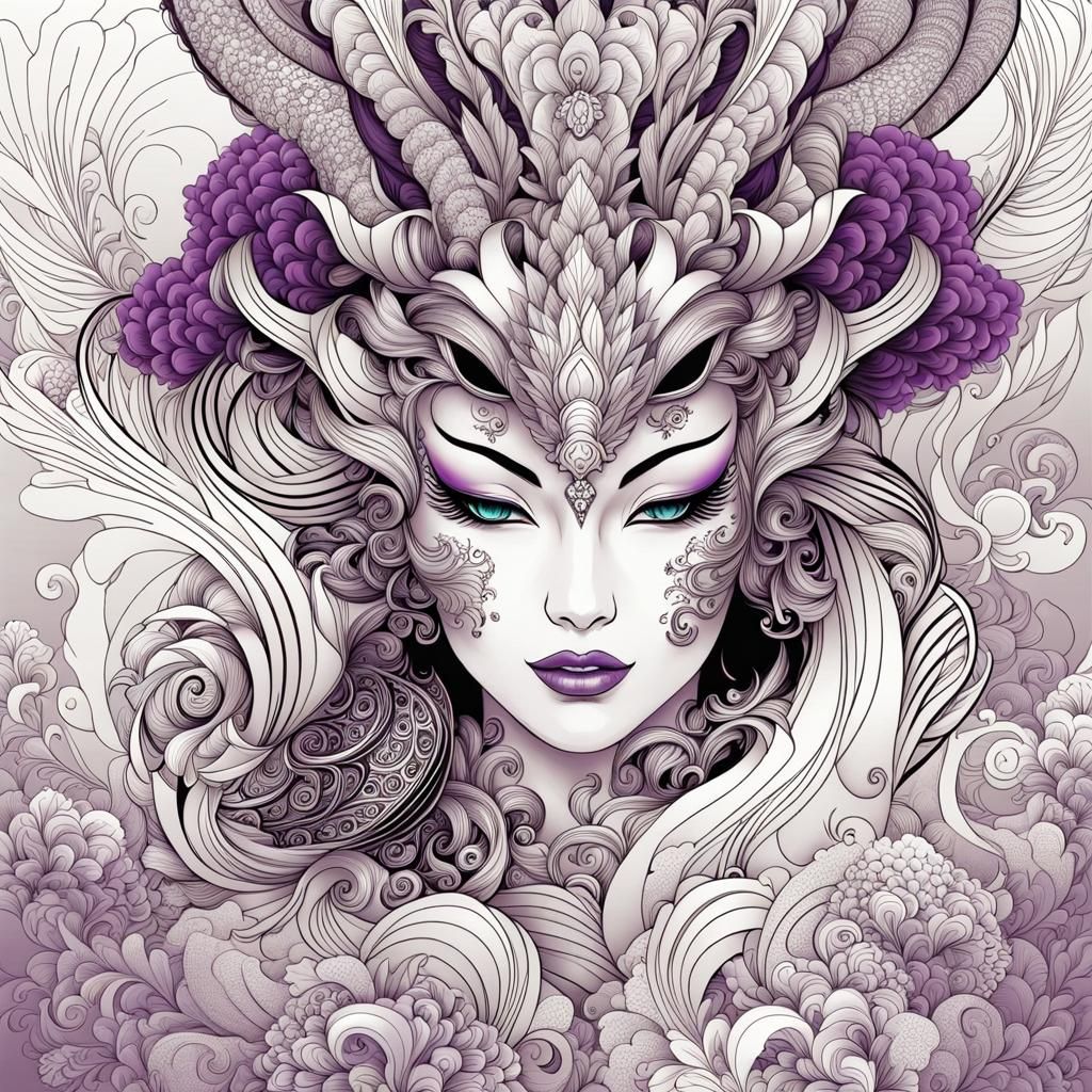 selective color art - dragon lady - AI Generated Artwork - NightCafe ...