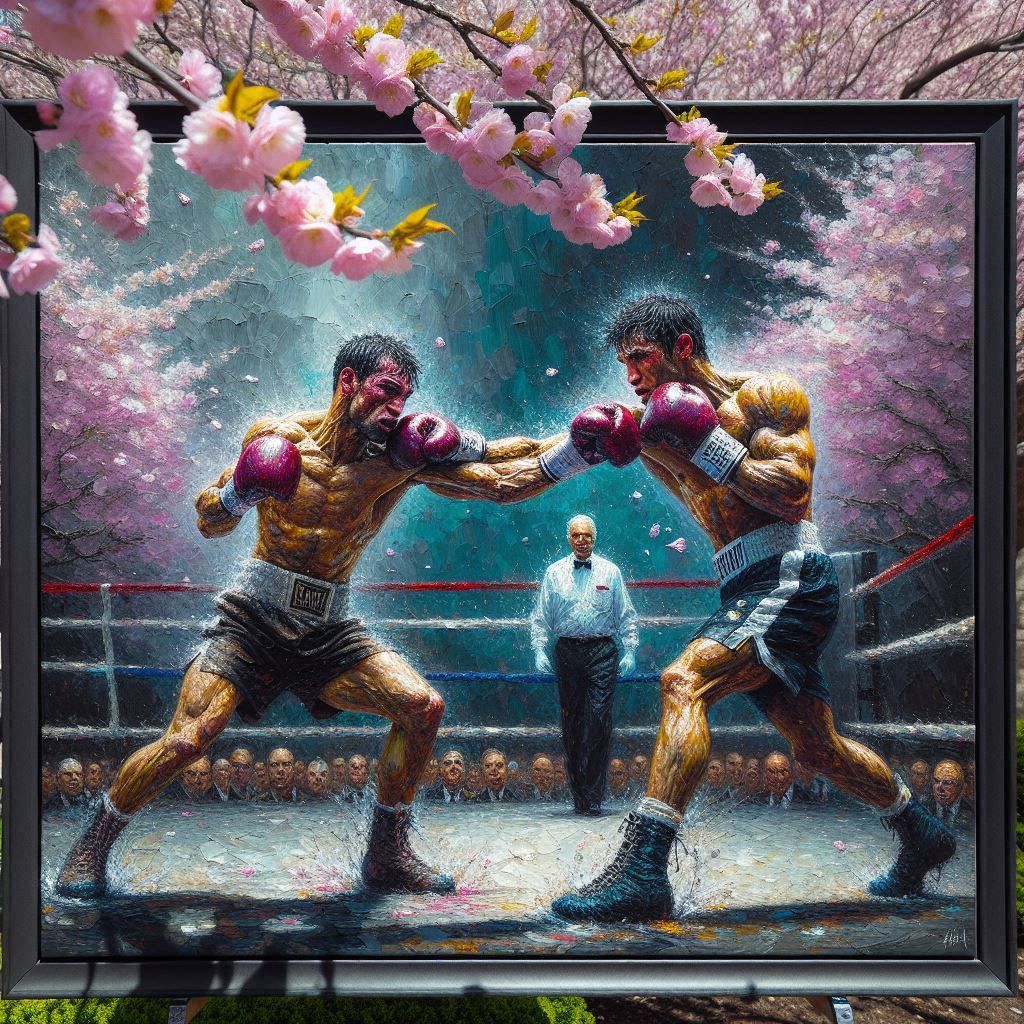 Boxing amongst the blossoms