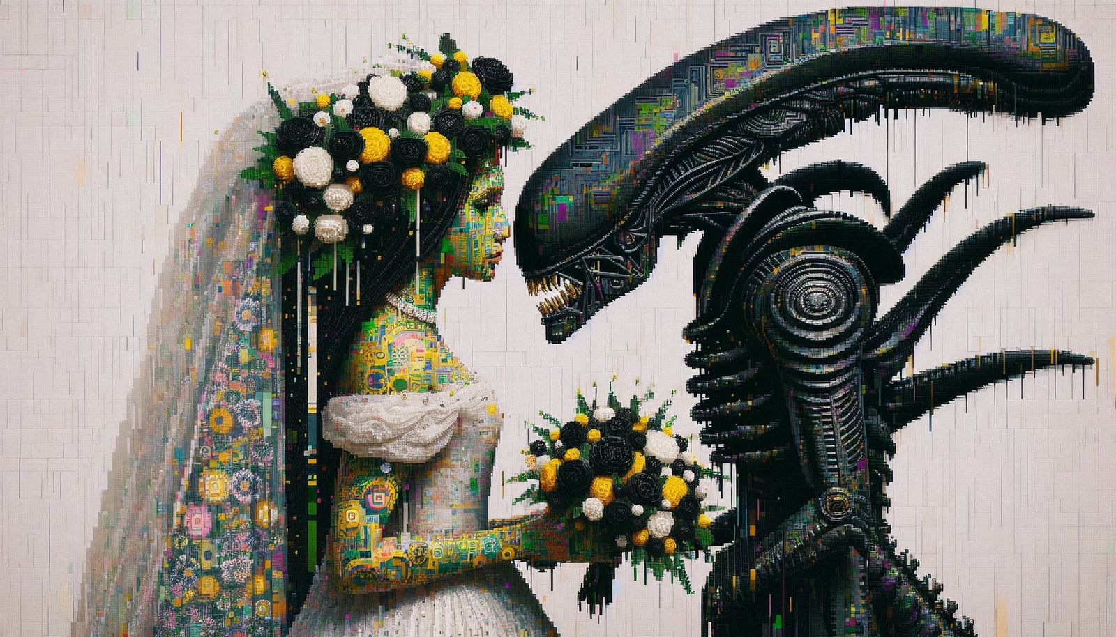 Xenomorph Wedding Photo