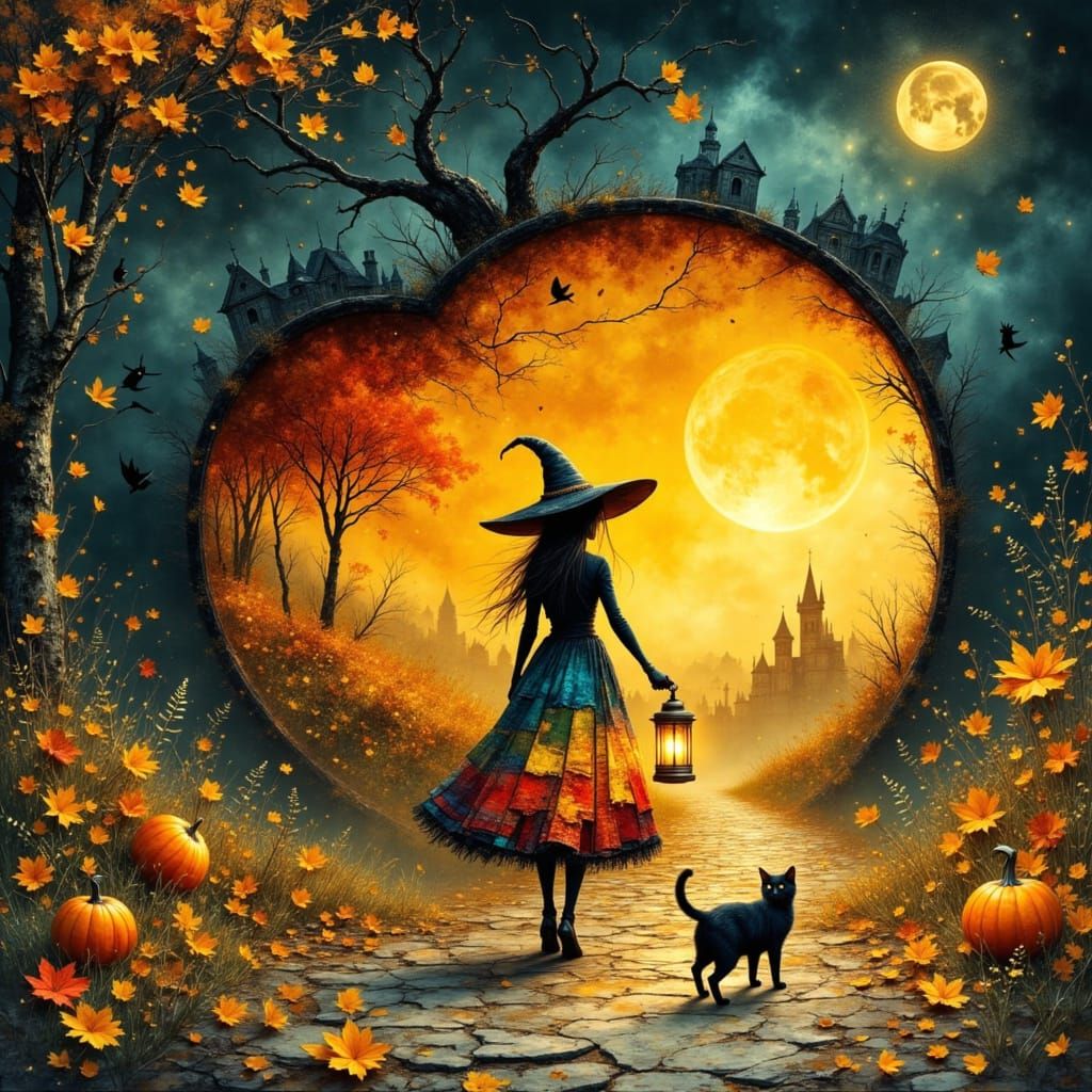 A Witch's Autumn Harvest Spell