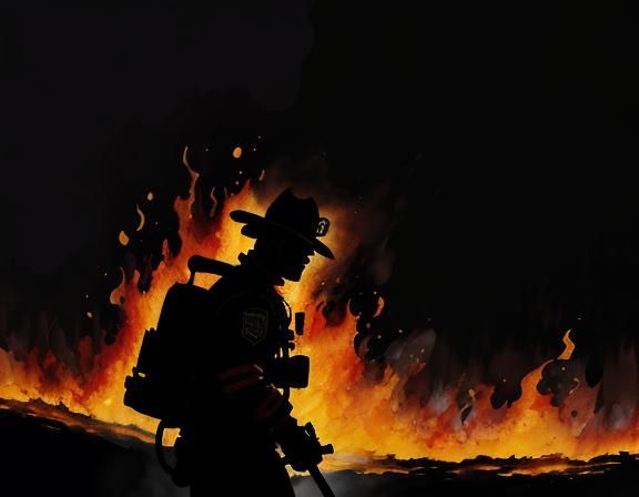 firefighter   by @Darth Grouch