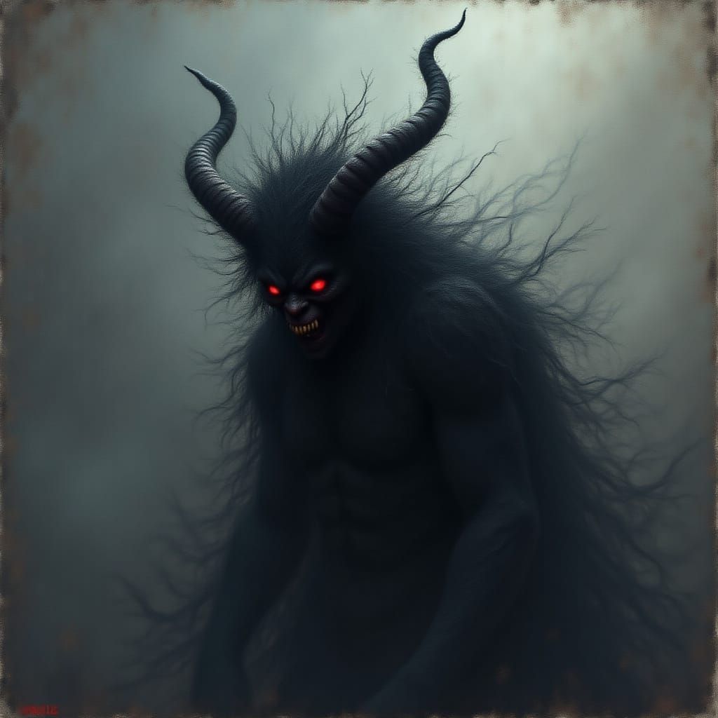 <lora:Dympled:1.0> a wicked devil made of smoke