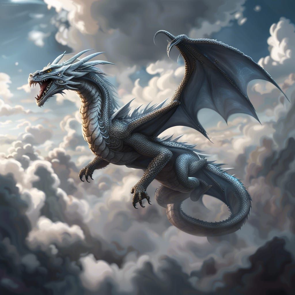 Dragon having fun