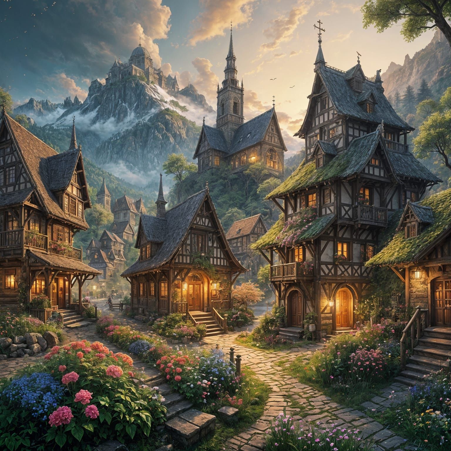 Mountain Village   by @RedPixie