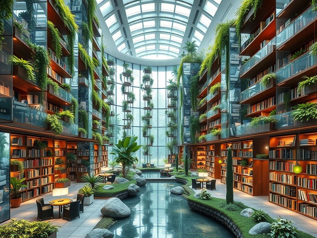 Futuristic Oasis  by @Silver Calico