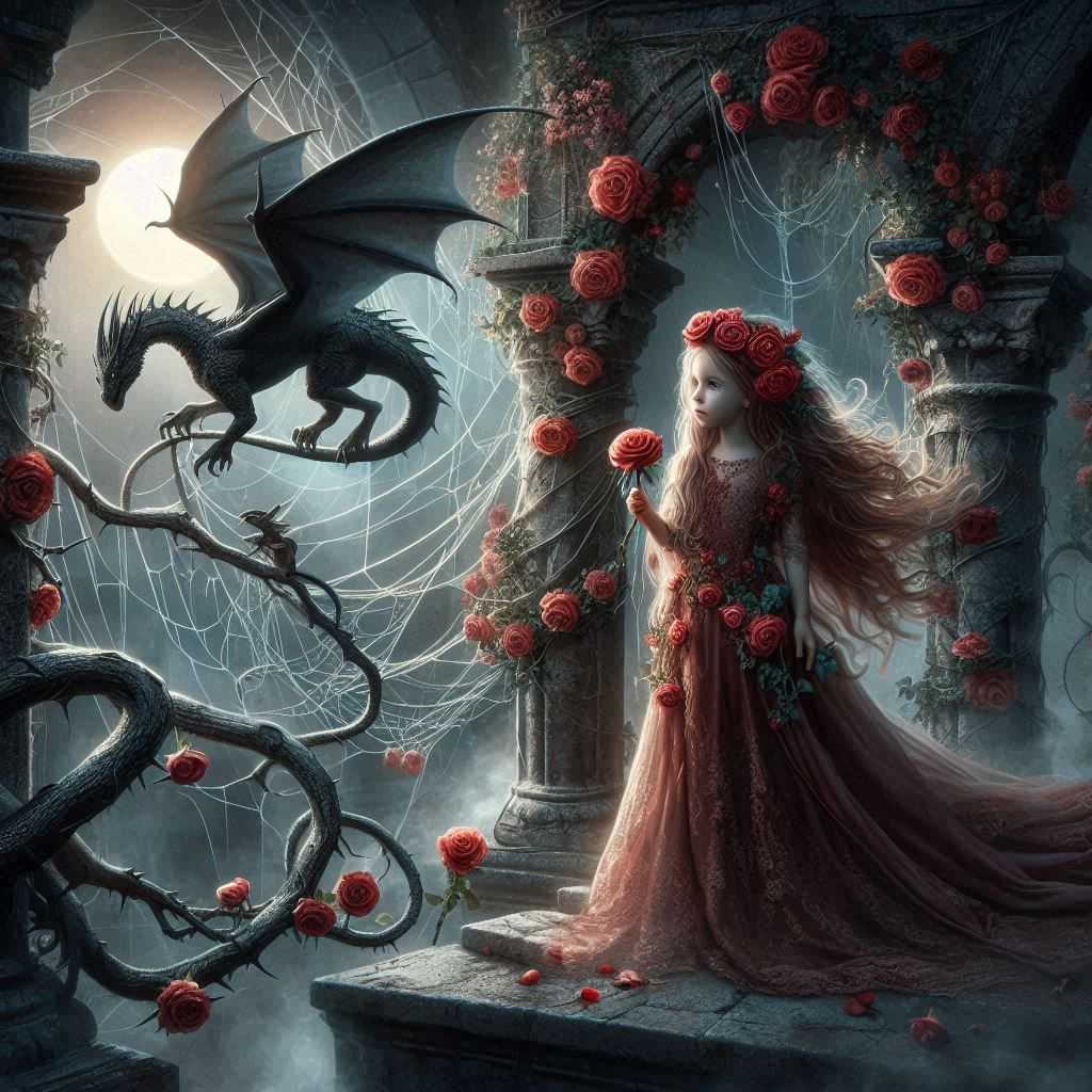 Gemma and Her Obsidian Dragon Flint