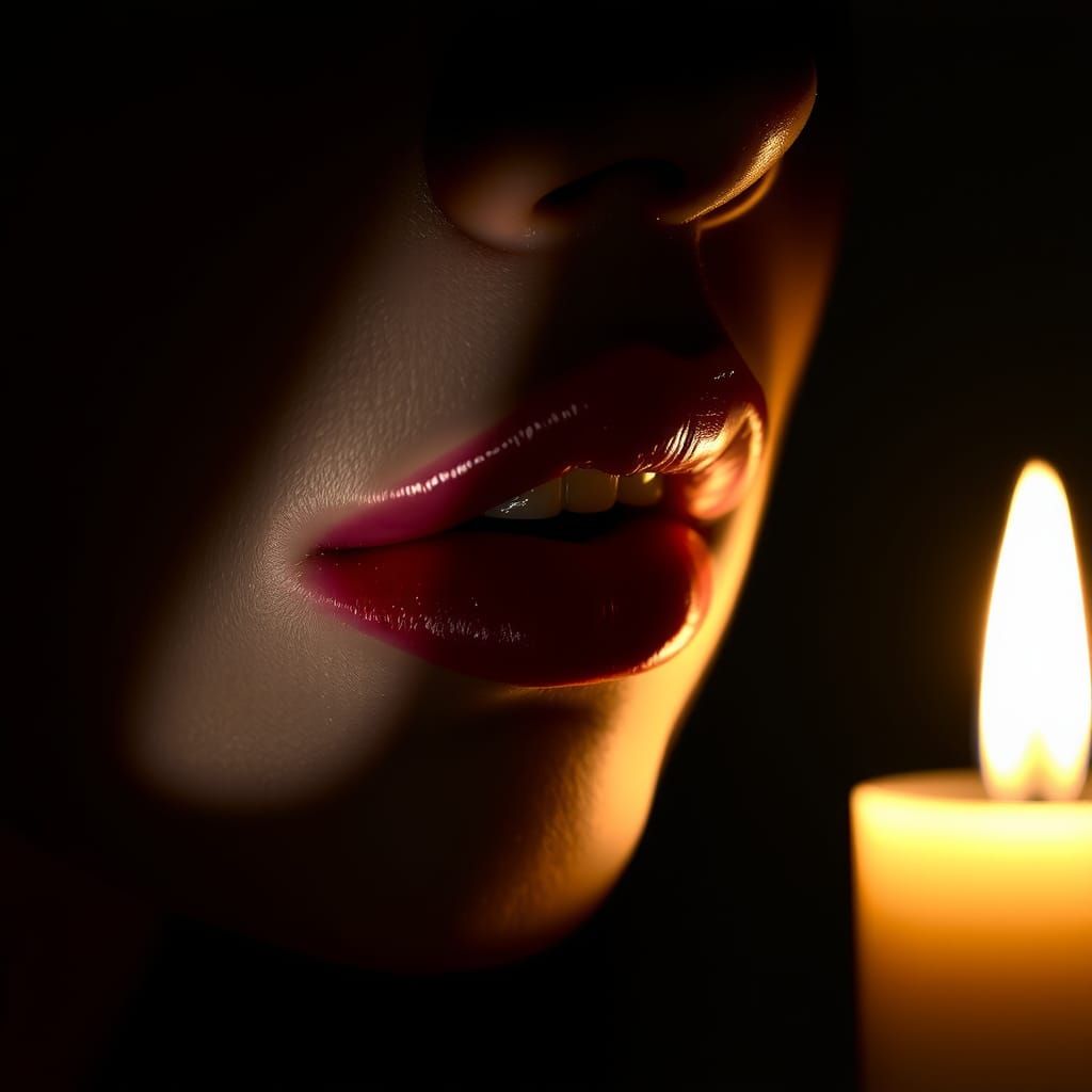 In this minimalist photograph, the focal point is the silky ...