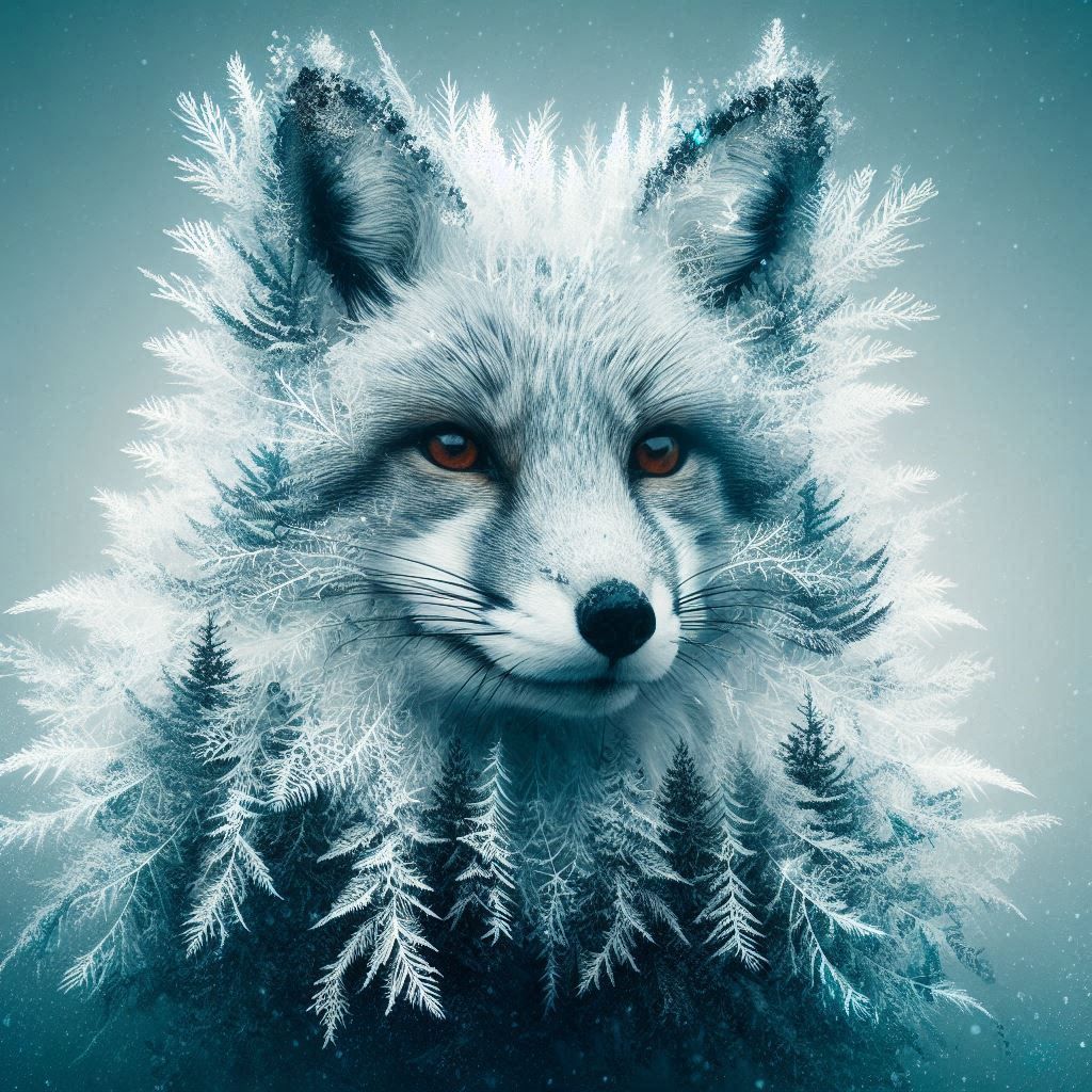 arctic fox  by @vegenia