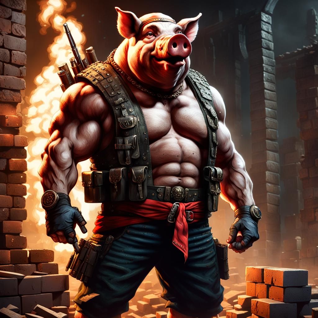 Not by the hair of my itchy trigger finger! AI Generated Artwork