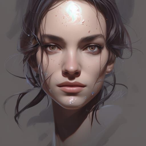 Witch Portrait: Hyperdetailed Concept Art in Triadic Colors