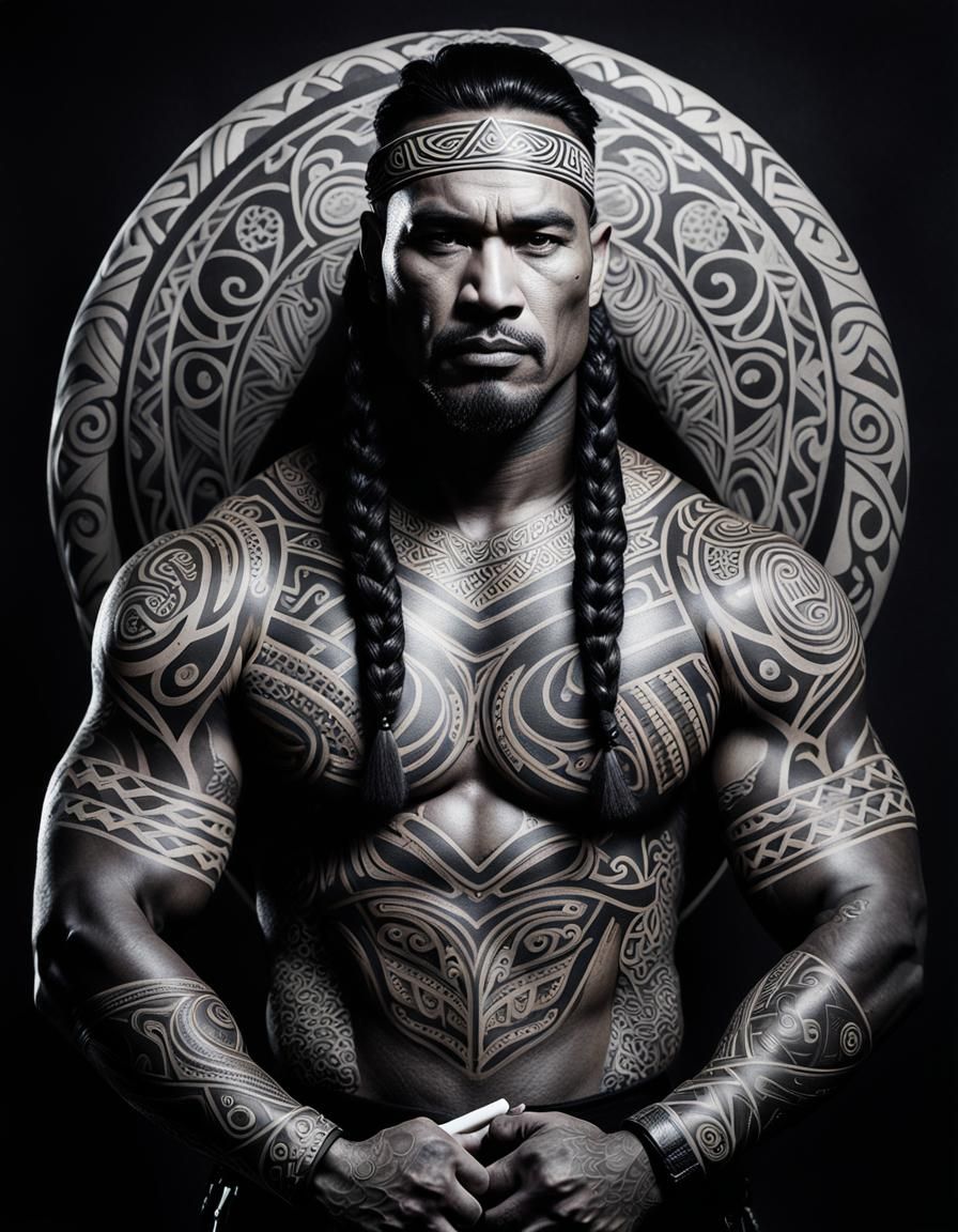 Maori warrior  by @HotChubbyBear