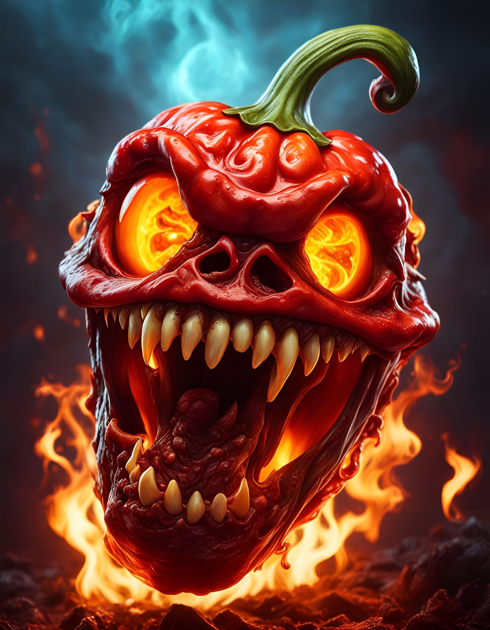 Burning Hot Zombie Habanero  by @SirHeckerich