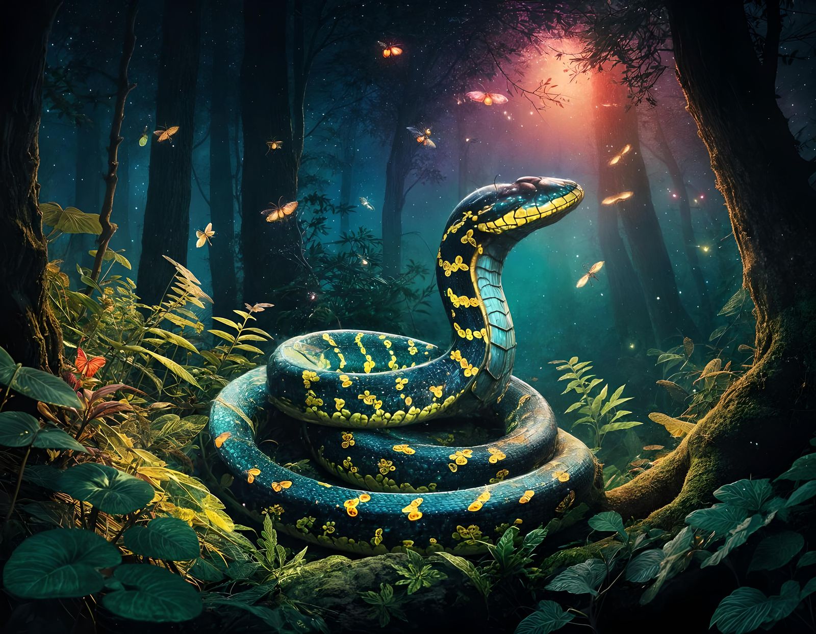 Python in the forest   by @That cinema teacher