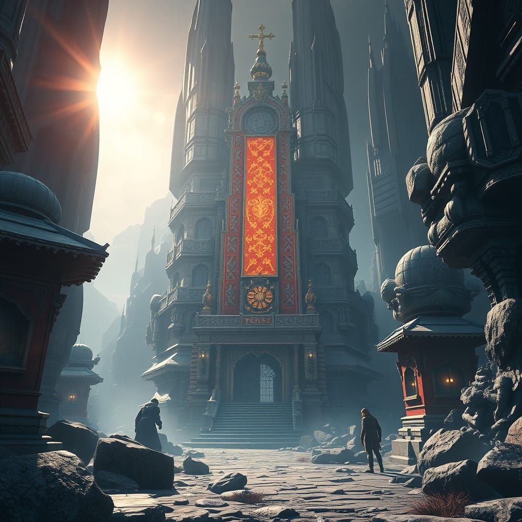 Epic 3D Videogame Masterpiece with Intricate Details