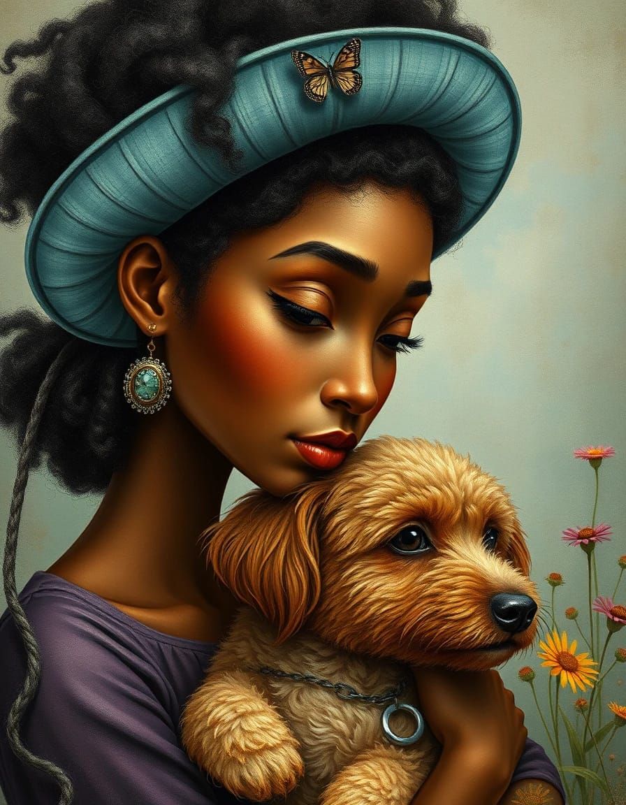 Fluffy Dog Woman 😸😸👍