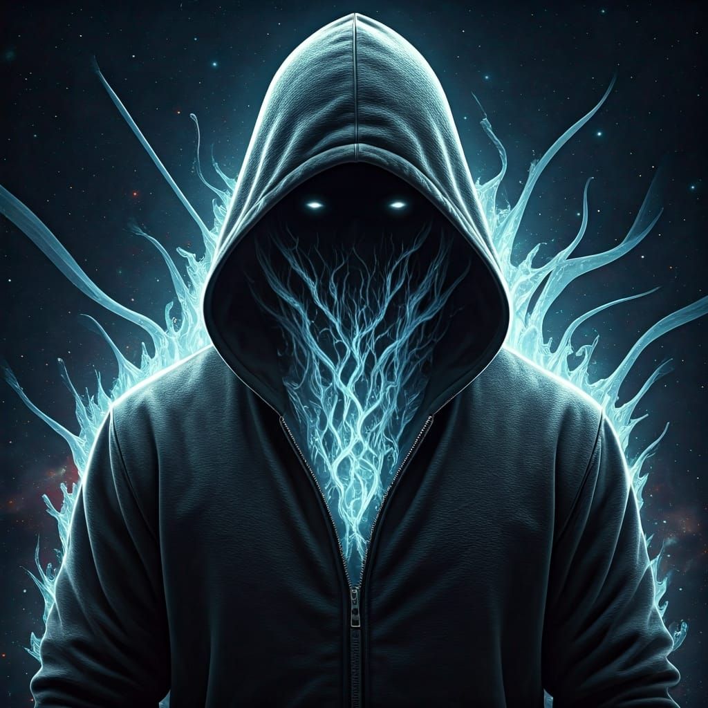 This image is a fascinating and surreal digital artwork that combines elements of nature, human form, and abstract concepts. Here's a detail...