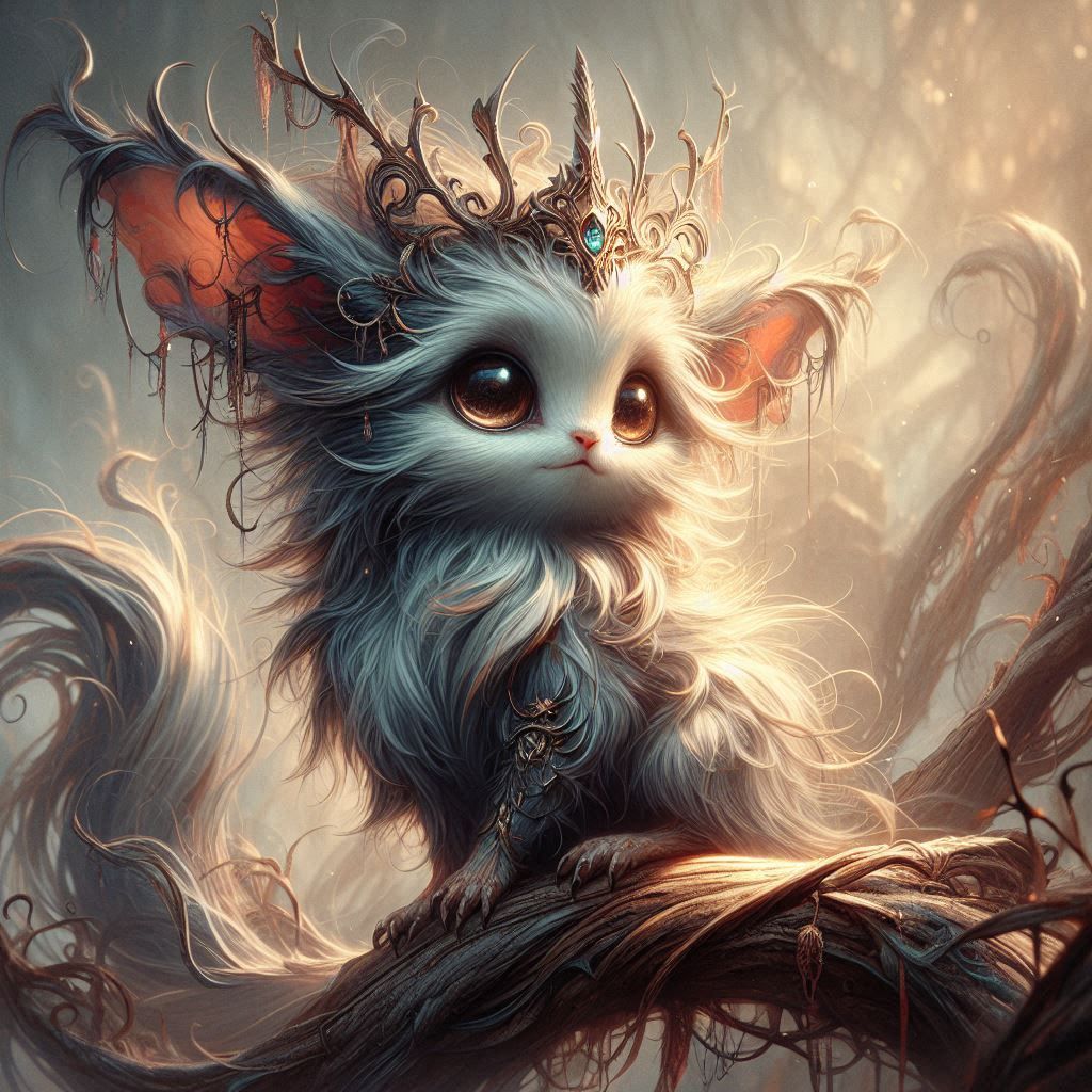 adorable fairy-tale fantasy creature portrait..
