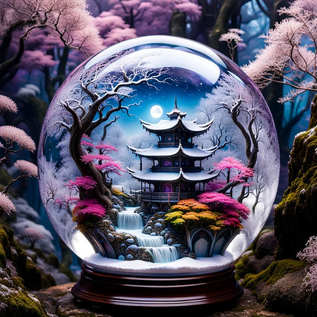 Spring Snow Globe  by @JokeStirrer