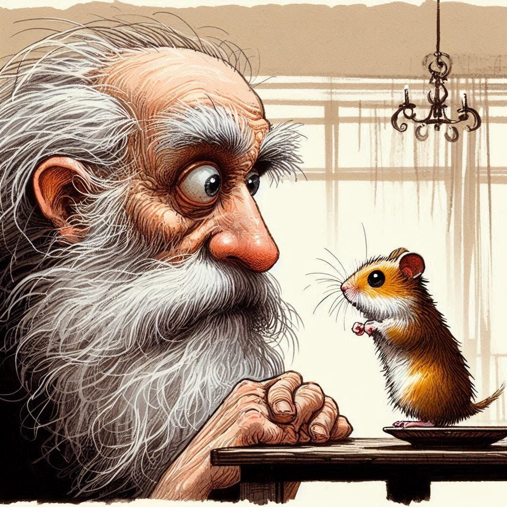 Seldom before had the old man been so fascinated by a new pe...