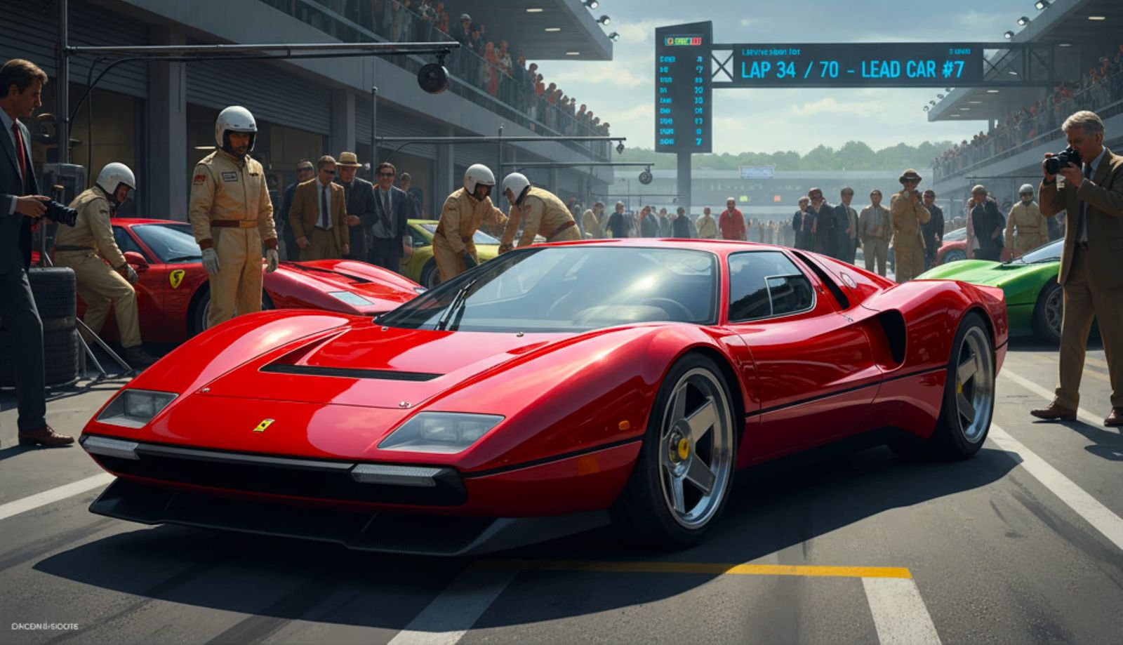 Ferrari 1970s Berlinetta Boxer Revival Design Study