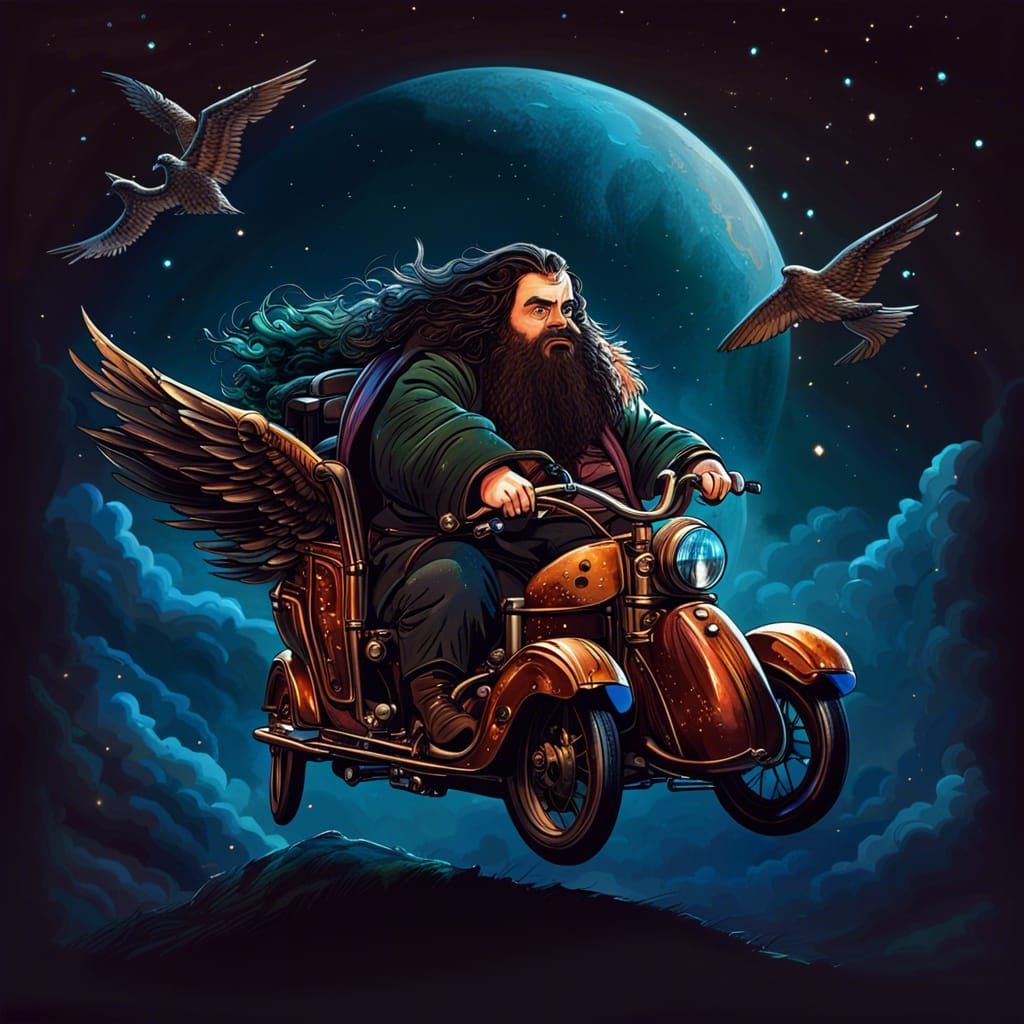 Flying motorcycle  by @Caz Prophetess