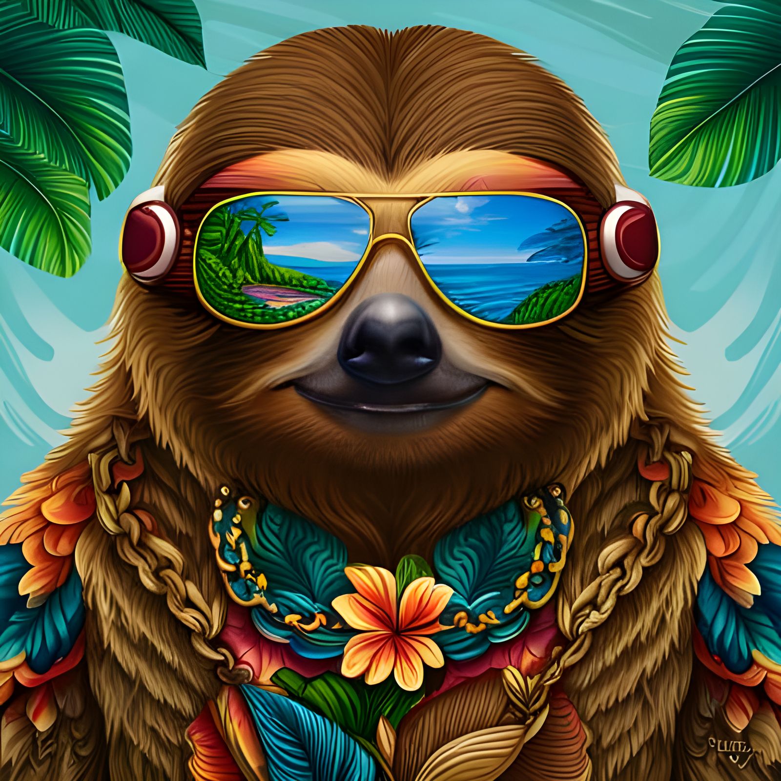 The Vibiest of Sloths   by @NormNormandy